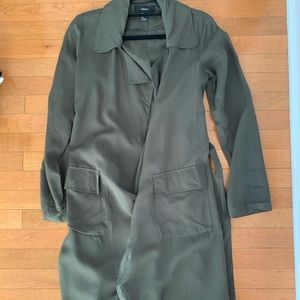 Forever 21 green trench